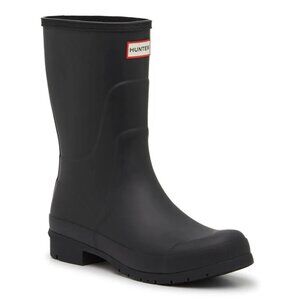HUNTER Black Liberty Rain Boot Wellies - Women's Size 8 NWT
